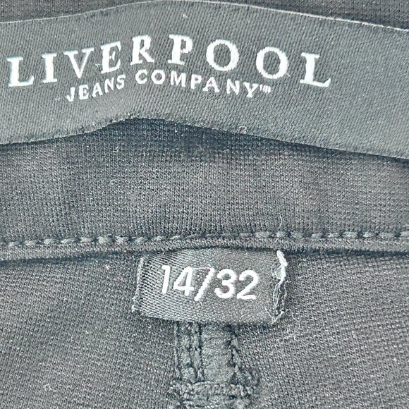 Liverpoool Pool Women's Trousers Black Super Stretch Size 14 - Picture 3 of 9